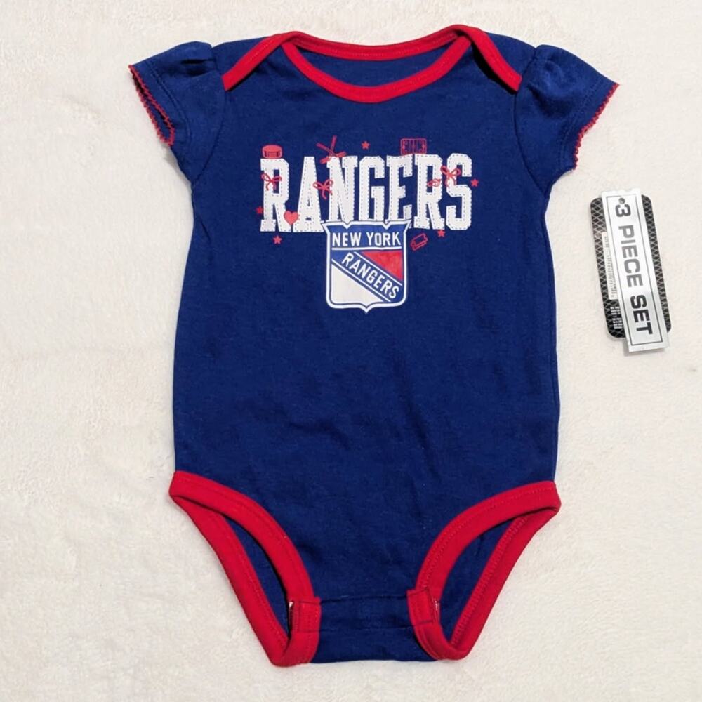 NHL NewYork Rangers Babies One Piece Bodysuit Size 6/9 M